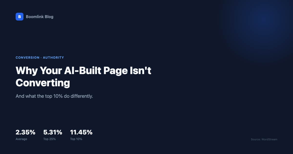 AI-Built Page Not Converting? Fix the Structure thumbnail image